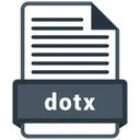 Free Dotx Format File Icon