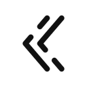 Free Double alt arrow left  Symbol