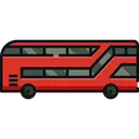 Free Double Decker Bus Bus Transport Icon
