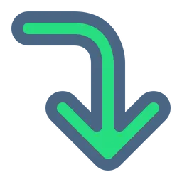 Free Down Arrow  Icon