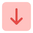Free Down arrow  Icon