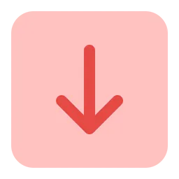 Free Down arrow  Icon