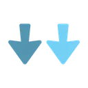 Free Down Arrow  Icon