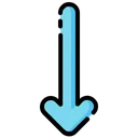 Free Down Arrow  Icon