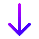 Free Down Arrow  Icon