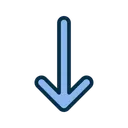 Free Down Arrow  Icon