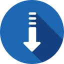 Free Down arrow  Icon