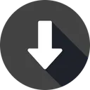 Free Down arrow  Icon