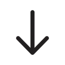 Free Down Arrow  Icon