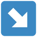 Free Down Right Arrow Icon