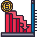 Free Down Trend Money Icon