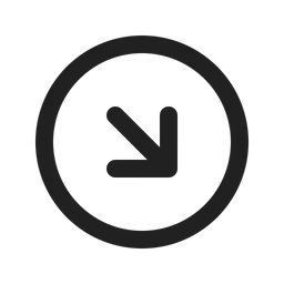 Free Down Right Arrow  Icon