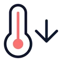 Free Down Temperature  Icon