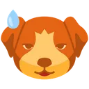 Free Downcast Face Emoji Emoticon Icon