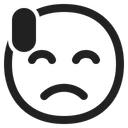 Free Face With Sweat Icon