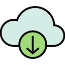 Free Aus der Cloud herunterladen  Symbol