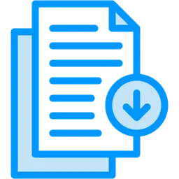 Free Download File Icon - Download in Colored Outline Style