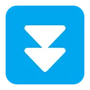 Free Down Button Flat Icon