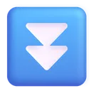 Free Down Button Color Icon
