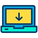 Free Downloading In Laptop Computer Download Icon