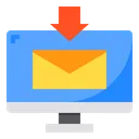 Free Monitor Mail Download Icon