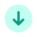 Free Download Round Download Upgrade Icon