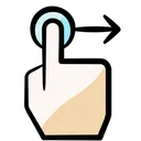 Free Hand Touchscreen Drag Icon