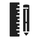 Free Drawing Pencil Ruler Icon