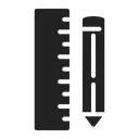 Free Drawing Pencil Ruler Icon