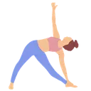 Free Dreieck Trikonasana Yoga Symbol