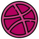 Free Dribble Social Network Social Media Icon