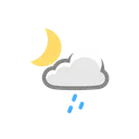 Free Drizzle Sun Weather Icon