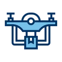 Free Drone Delivery Delivery Drone Icon