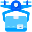 Free Drone Delivery Delivery Box Package Icon
