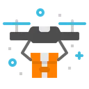 Free Drone Logistic Shopping Icon