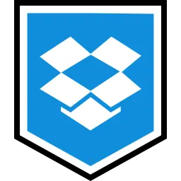 Free Dropbox Logo Icon - Download in Colored Outline Style
