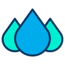 Free Droplets Drops Rain Icon