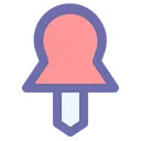 Free Drucken Anpinnen Karte Icon