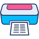 Free Druckproduktion Computerdrucker Tintenstrahldrucker Icon