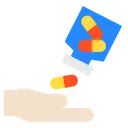 Free Hand Drugs Medicine Icon