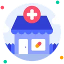 Free Drug Store Pharmaceutical Online Icon