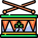 Free Drum Drumsticks St Patricks Day Icon