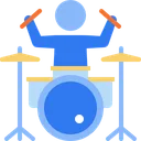 Free Drummer Drum Music Icon