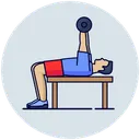 Free Dumbbell Press  Icon