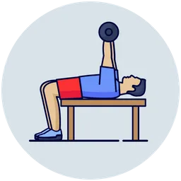 Free Dumbbell Press  Icon