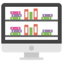 Free E Library Elearning Online Learning Icon