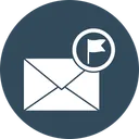 Free E-Mail-Flagge  Icon