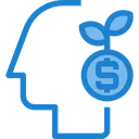 Free Invetor Thinking Cash Finance Icon