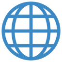 Free Earth Globe Meridians Icon