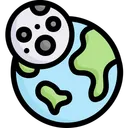 Free Earth With Moon  Icon